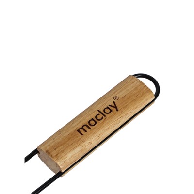 Корзина для барбекю maclay, 23 x 14 см, хромированная сталь, для мангала