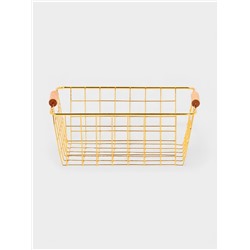 Корзина для хранения "Голден" 24.5*18*10 см, цвет золотой