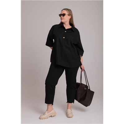 Брюки из футера зауженные внизу М326007а