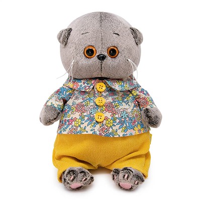 Кот Басик BABY в рубашке и штанишках