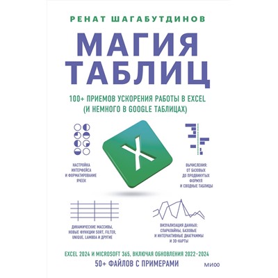 Эксмо Ренат Шагабутдинов "Магия таблиц. 100+ приемов ускорения работы в Excel (и немного в Google Таблицах)"