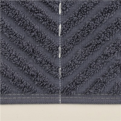 Коврик махровый SL HOME: Lines «Гри Сандре», 50×70 см, хлопок 100%