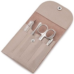 Silver Star Маникюрный набор «МН 05-5» Бежевый перламутр 5 предм. натур. кожа на кнопке