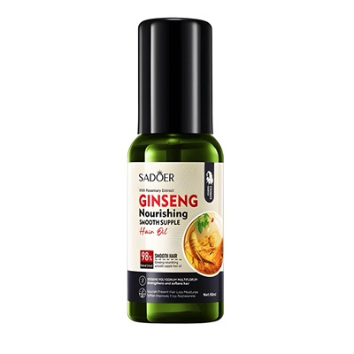 Питательное масло для волос с розмарином и женьшенем SADOER