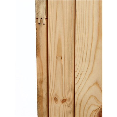 УЦЕНКА Дверной блок для бани, 180×70 см, из сосны, на клиньях, массив