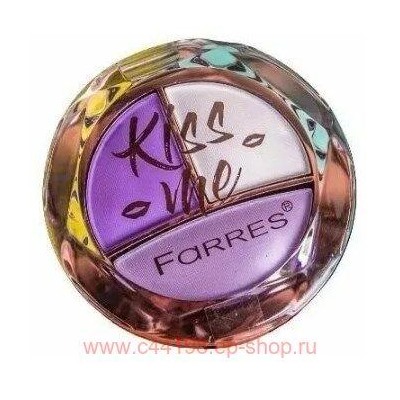 Farres Тени для век Kiss Me 3 цвета тон 01 светлая сирень 1006