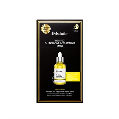 JMsolution Маска-салфетка The Effect с глутатионом Glutathione & Whitening Mask
