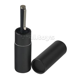 Ручка "Venezia Pragmatico" в картотнном тубусе, 1,0 мм, синяя (корпус черный, футляр черный)