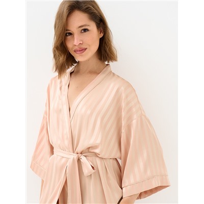 Omsa Халат OmD 0414D LINE Халат жен.(длинный с запахом жаккард), PL