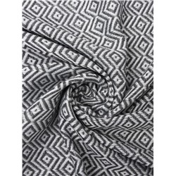 Плед с кисточками «Этель» East, 100×180 см, светло-серый