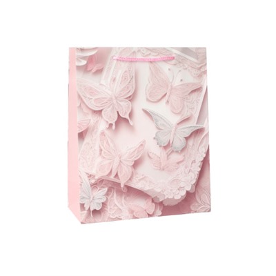 Пакет подарочный 31х42х12см Бабочка / 5503ХL /уп 12/300/210 г