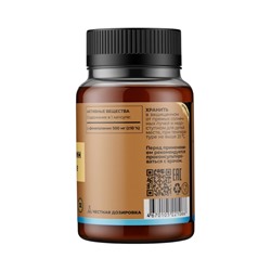 L-Фенилаланин TETRALAB, для концентрации, памяти и умственной активности, 500  мг, 60 капсул