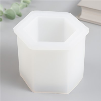 Молд силиконовый «Подсвечник шестигранник» 10.4×9×8.6 см