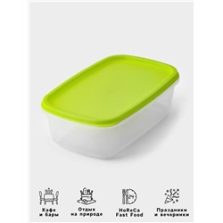 Набор контейнеров для хранения Доляна «Радуга», 4 шт.: 19×12, 16×9, 14×7, 12.5×5.5 см, цвет МИКС