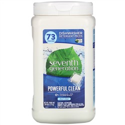 Seventh Generation, Dishwasher Detergent Packs, Fragrance Free, 73 Packs, 2.89 lbs (1.31 kg)