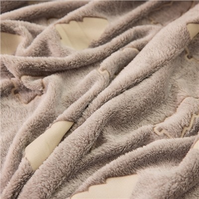 Плед светящийся в темноте «Этель. Елочки», 180×200 см, корал-флис