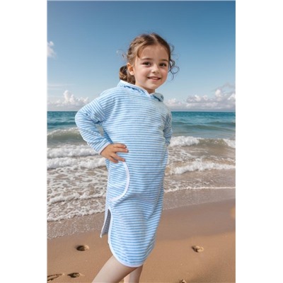 Туника Уют велюр 33055 (Голубой)