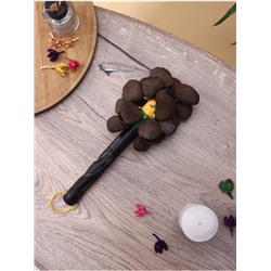 Сувенирный музыкальный инструмент «Маракас», 30×15×5 см, махагон, орехи кемири