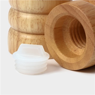 Набор для специй Доляна «Комфорт», 2 предмета: мельница и солонка, бежевый