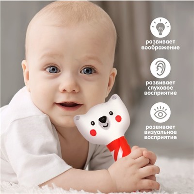 Игрушка - пищалка «Новогодний мишка», Крошка Я