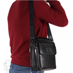 Сумка мужская кожаная 1551SG black Fuzhiniao
