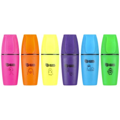 Набор текстовыделителей 6 шт 1-5мм "МИЛАЯ УТОЧКА" мини ассорти ММП-МУ SchoolФормат