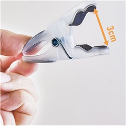 Усиленные прищепки с силиконовыми вставками 30 шт. 8,5*4 см.