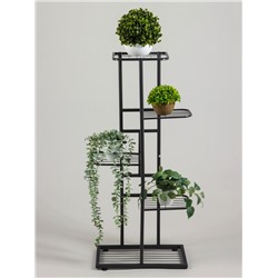 Подставка для цветов Greengo, 5 полок, 44×22×95 см, напольная, металл, тёмно-серая