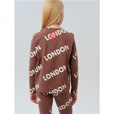 Джемпер трикотажный для девочек (футболка с длинными рукавами)