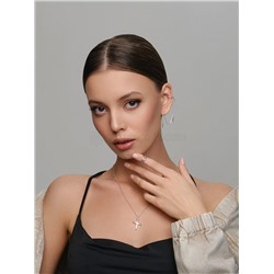 Кольцо из серебра родированное 925 пробы 04-401-0009