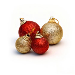 Набор новогодних украшений "Красно-золотые мотивы"