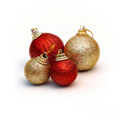 Набор новогодних украшений "Красно-золотые мотивы"
