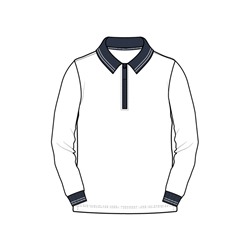 Джемпер трикотажный с воротником поло для мальчиков