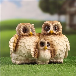 Фигурка полистоун TAKE IT EASY «Семья сов», 18×9×12 см