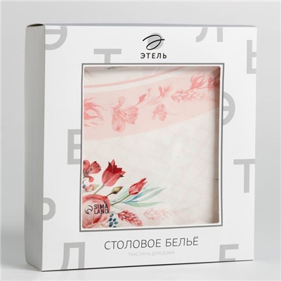 Скатерть круглая «Этель. Розы», d=160 см, 100 % хлопок, саржа 190 г/м²
