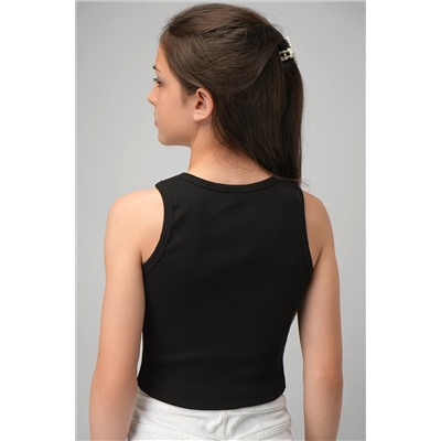 Майка-топ в рубчик для девочки Happyfox