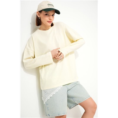 Женский лонгслив оверсайз Happyfox