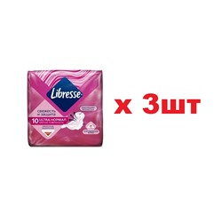 Libresse Прокладки Ultra 10шт Нормал Свежесть и защита 3шт