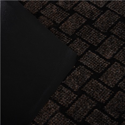 УЦЕНКА Коврик влаговпитывающий 50×80 см «КРАФТ» цвет коричневый МИКС