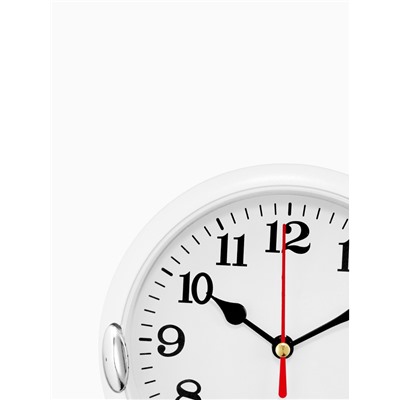 Часы настенные интерьерные «Джесика», d=15 см, циферблат 13 см, белые