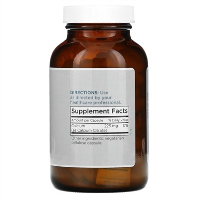 Metabolic Maintenance, CalCitrate, 225 mg, 100 Capsules