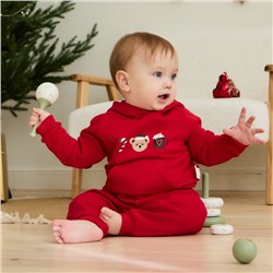 Костюм детский (толстовка и штанишки) «Крошка Я. Новогодние медвежата», рост 74-80 см