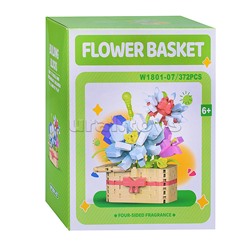 Конструктор "Корзина с цветами" (372 дет.) в коробке