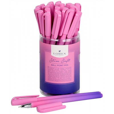 Ручка шариковая масляная 0.5мм "Slim Soft. LOREX GRADIENT.SWEET" синяя LXOPSS-GR2 LOREX