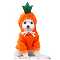 Толстовка «Любимая морковка», размер L, ДС 35, ОГ 50 см, оранжевая