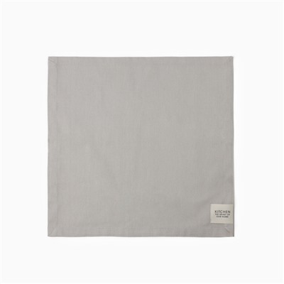 Набор салфеток «Этель» Kitchen, 40×40 см - 2 шт., 100% хлопок, саржа 250 г/м², светло-серый