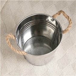 Кашпо «Ведёрко Элла», 15×11.5×14 см