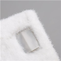 Светодиодная фигура «Ёлочка» 20×25×12 см, флок, батарейки CR2032×2 (не в комплекте), свечение тёплое белое