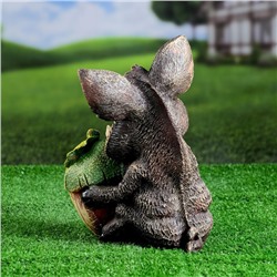 Садовая фигура из полистоуна «Кабан с жёлудем», 22×15×28 см