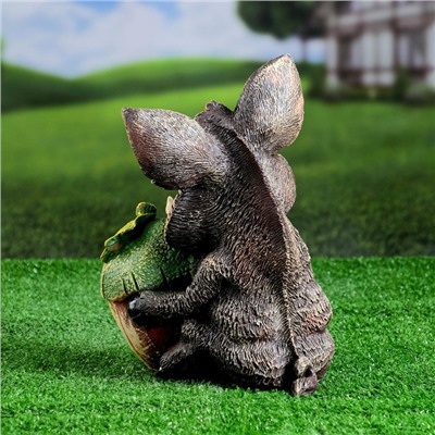 Садовая фигура из полистоуна «Кабан с жёлудем», 22×15×28 см